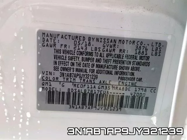 3N1AB7AP9JY321239 фото 2