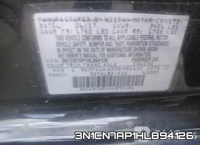 3N1CN7AP1HL894126 фото 10