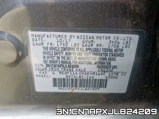 3N1CN7APXJL824209 фото 2