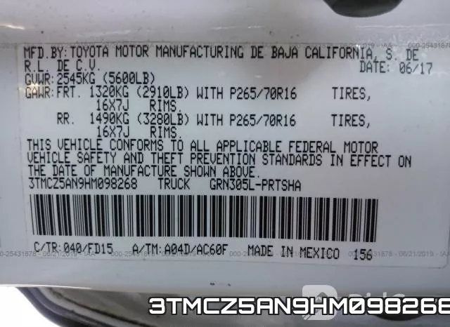 3TMCZ5AN9HM098268 фото 10