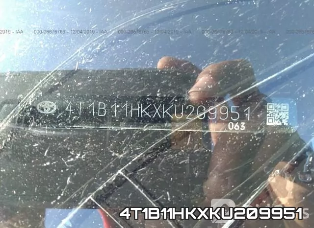 4T1B11HKXKU209951 фото 10