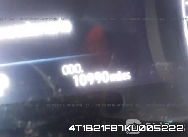 4T1B21FB7KU005222 фото 8