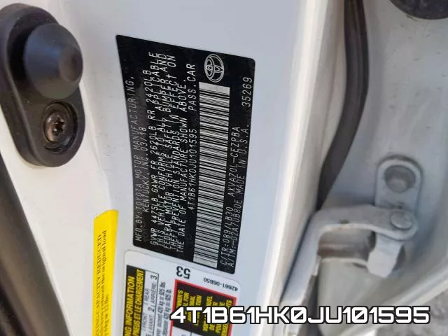 4T1B61HK0JU101595 фото 2