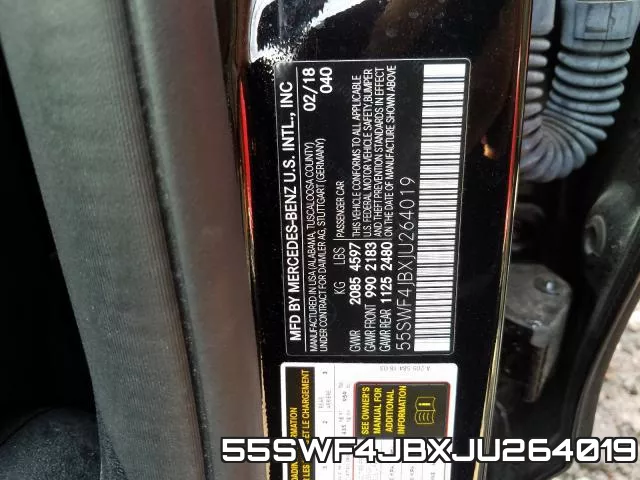 55SWF4JBXJU264019 фото 2