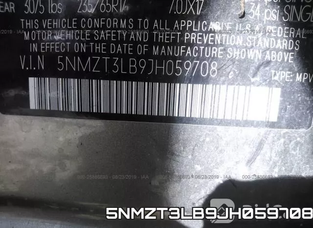 5NMZT3LB9JH059708 фото 10