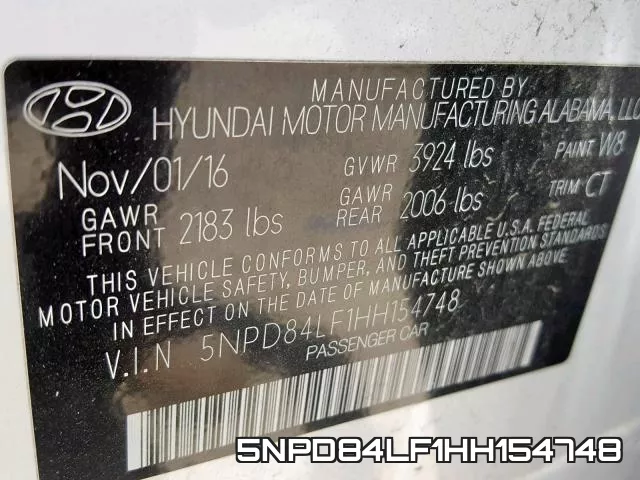 5NPD84LF1HH154748 фото 2