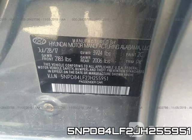 5NPD84LF2JH255951 фото 9