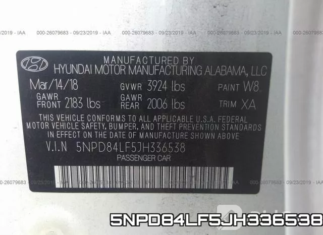 5NPD84LF5JH336538 фото 10