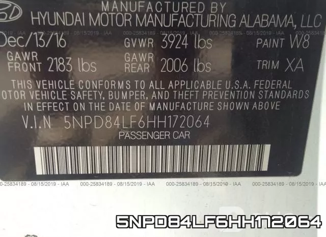5NPD84LF6HH172064 фото 10