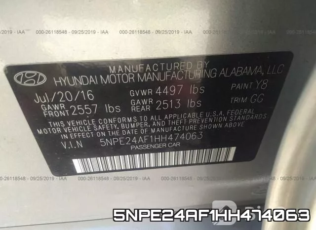 5NPE24AF1HH474063 фото 10