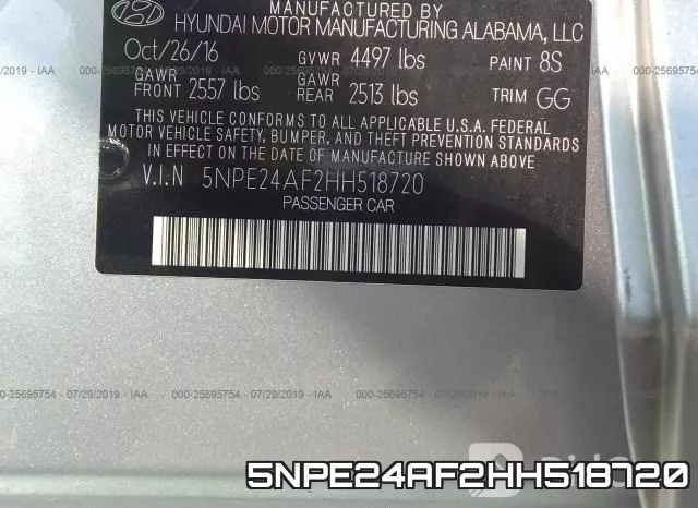 5NPE24AF2HH518720 фото 10