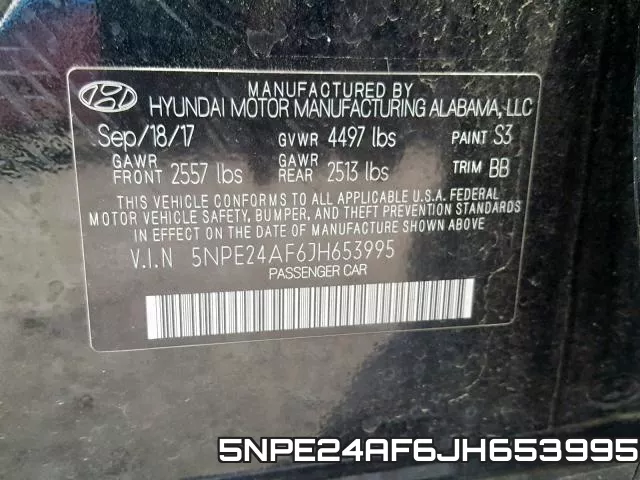 5NPE24AF6JH653995 фото 2