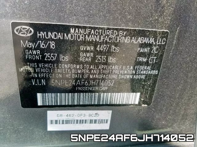 5NPE24AF6JH714052 фото 2