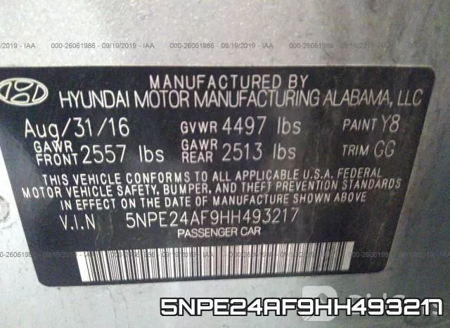 5NPE24AF9HH493217 фото 10