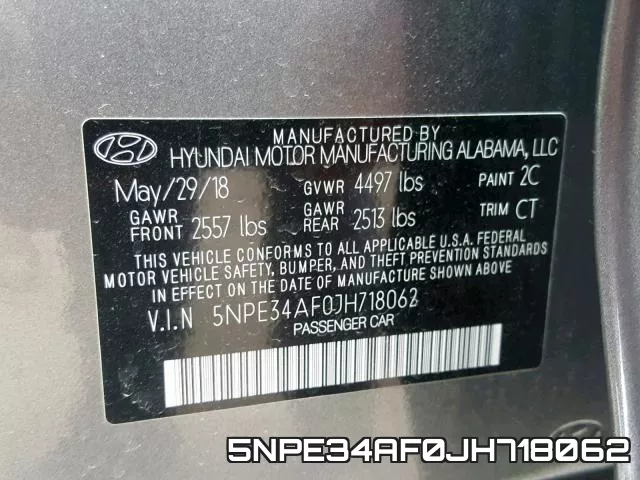 5NPE34AF0JH718062 фото 2