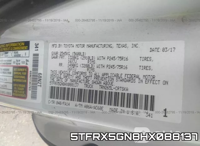 5TFRX5GN8HX088137 фото 10