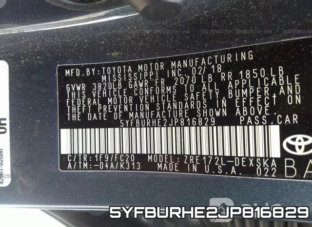 5YFBURHE2JP816829 фото 10