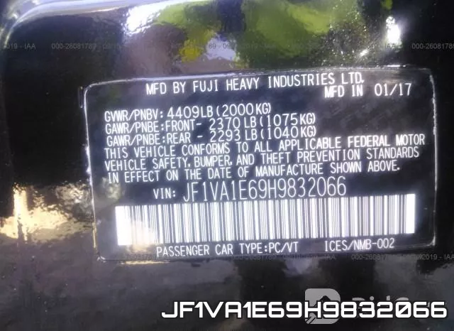 JF1VA1E69H9832066 фото 10