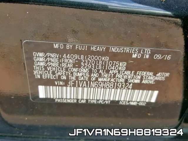 JF1VA1N69H8819324 фото 2