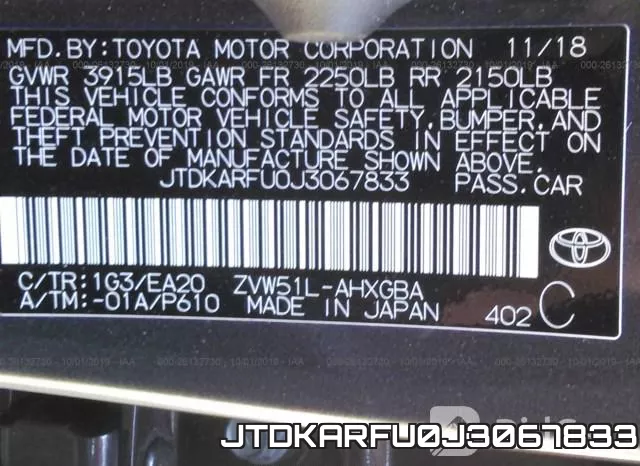 JTDKARFU0J3067833 фото 10