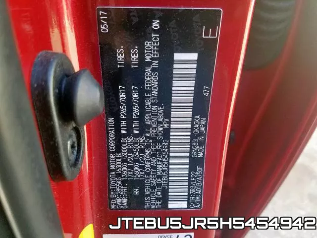 JTEBU5JR5H5454942 фото 2