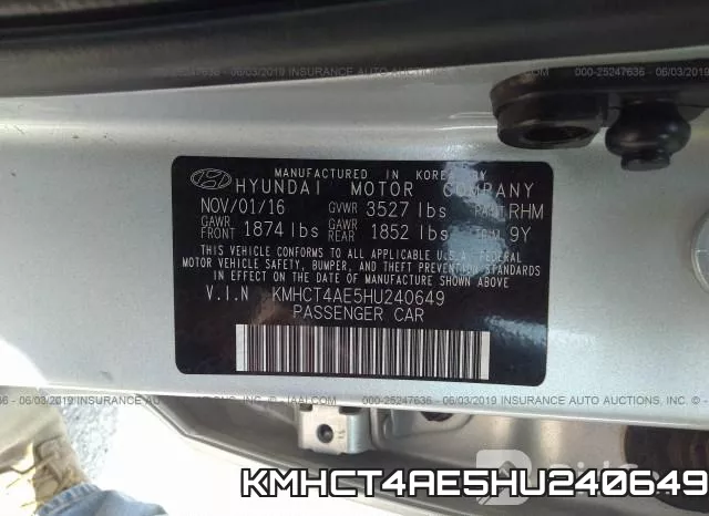 KMHCT4AE5HU240649 фото 10