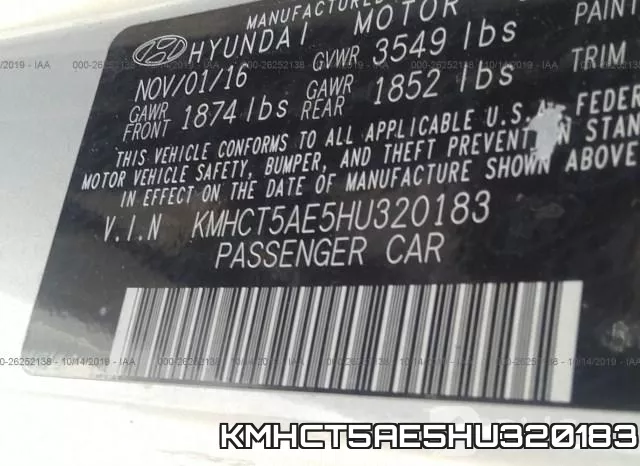 KMHCT5AE5HU320183 фото 10