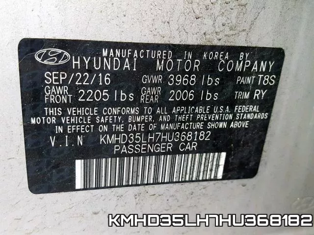 KMHD35LH7HU368182 фото 2