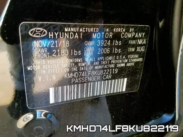KMHD74LF8KU822119 фото 2