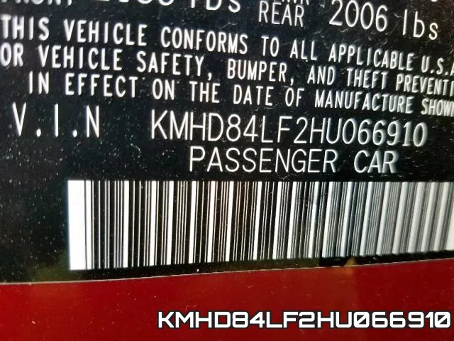 KMHD84LF2HU066910 фото 2