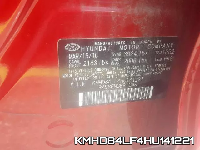 KMHD84LF4HU141221 фото 2