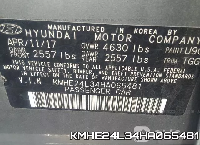 KMHE24L34HA065481 фото 10