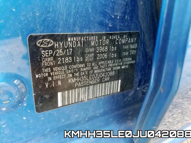 KMHH35LE0JU042088 фото 2