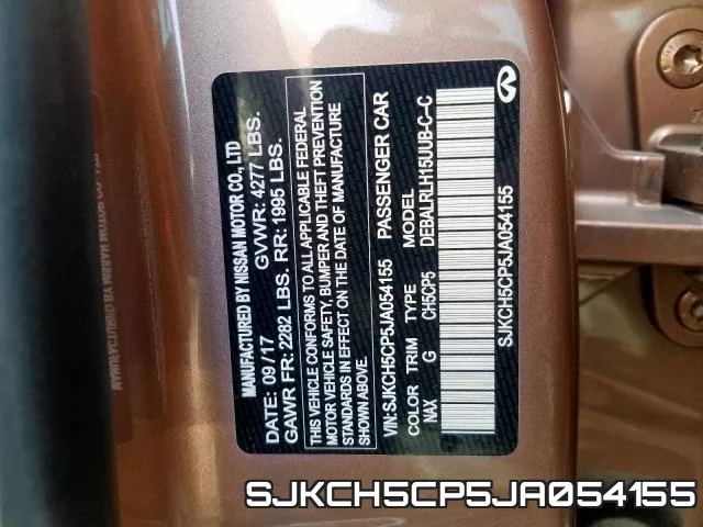 SJKCH5CP5JA054155 фото 2