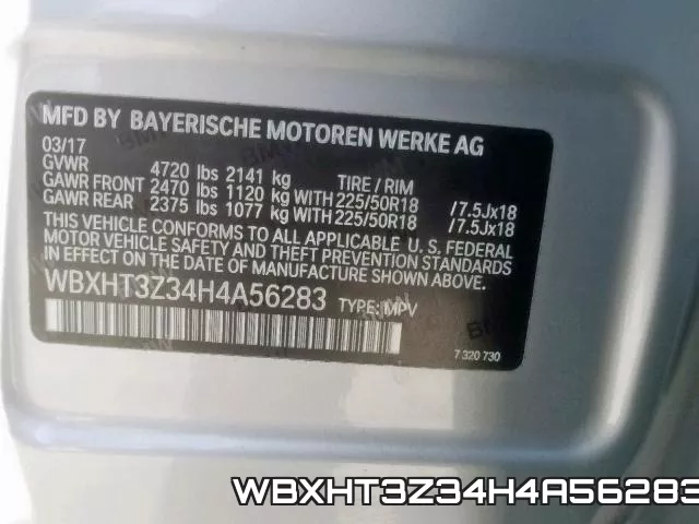 WBXHT3Z34H4A56283 фото 2