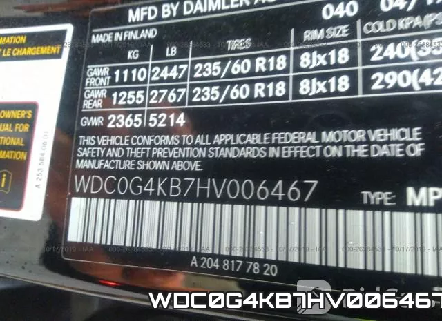 WDC0G4KB7HV006467 фото 10