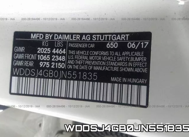 WDDSJ4GB0JN551835 фото 10