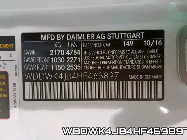 WDDWK4JB4HF463897 фото 2