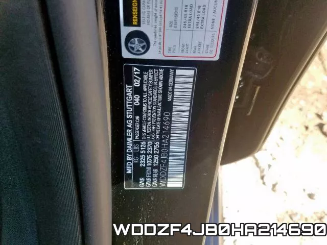WDDZF4JB0HA214690 фото 2