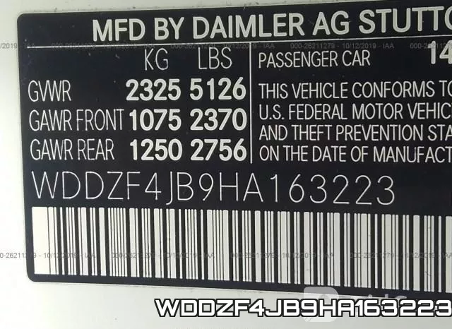 WDDZF4JB9HA163223 фото 10