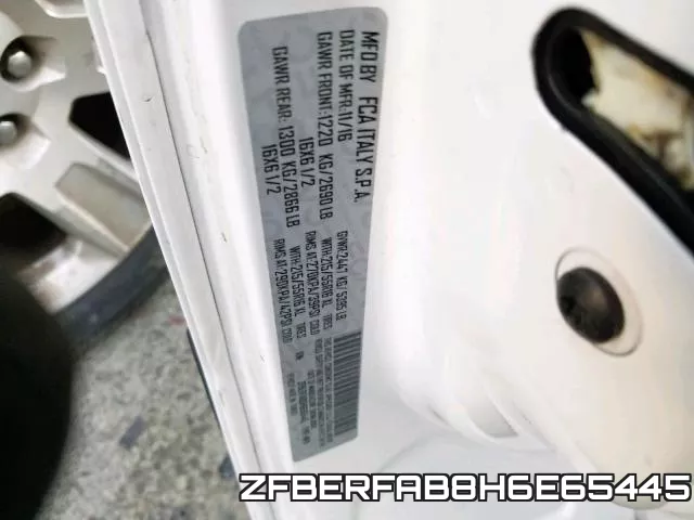 ZFBERFAB8H6E65445 фото 2