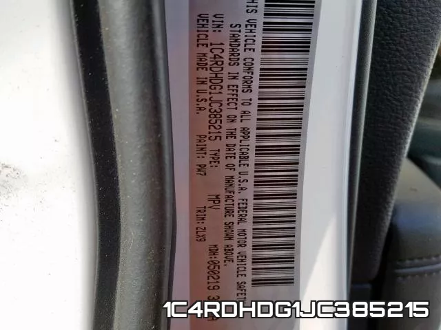 1C4RDHDG1JC385215 фото 2