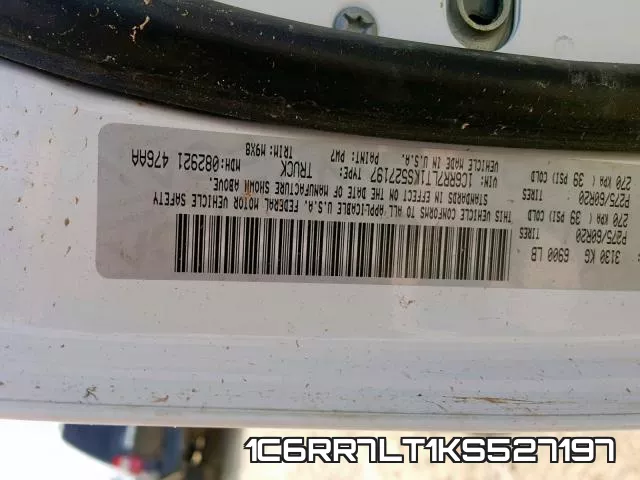 1C6RR7LT1KS527197 фото 2
