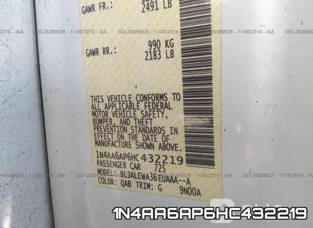 1N4AA6AP6HC432219 фото 9
