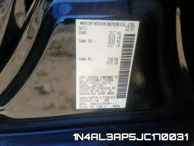 1N4AL3AP5JC170031 фото 2