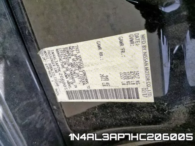 1N4AL3AP7HC206005 фото 2