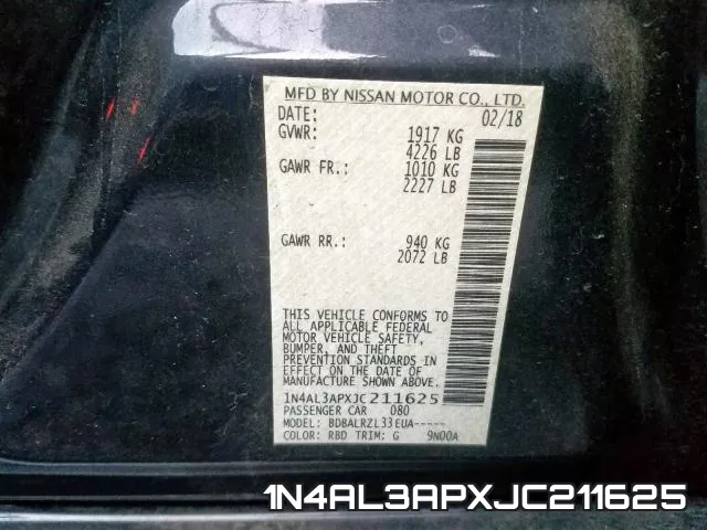 1N4AL3APXJC211625 фото 2