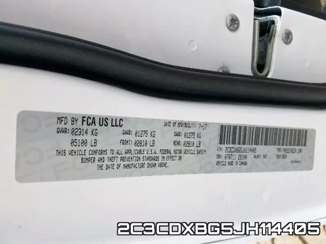 2C3CDXBG5JH114405 фото 2