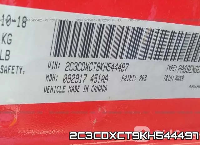 2C3CDXCT9KH544497 фото 10