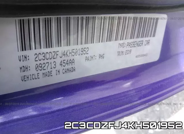 2C3CDZFJ4KH501952 фото 10